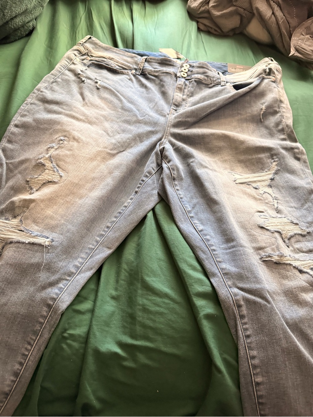 torrid Light blue Distressed Skinny Jeans-26 Tall